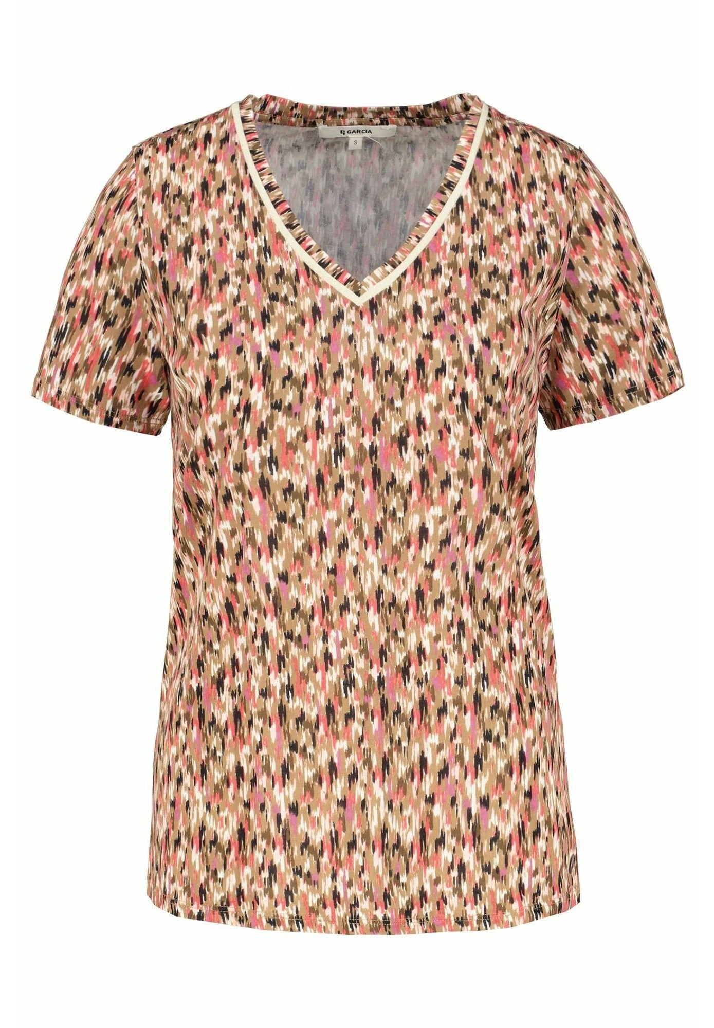 Garcia T-Shirt Print - Golden Brown 7 Garcia T-Shirt Print - Golden Brown - Afbeelding 5