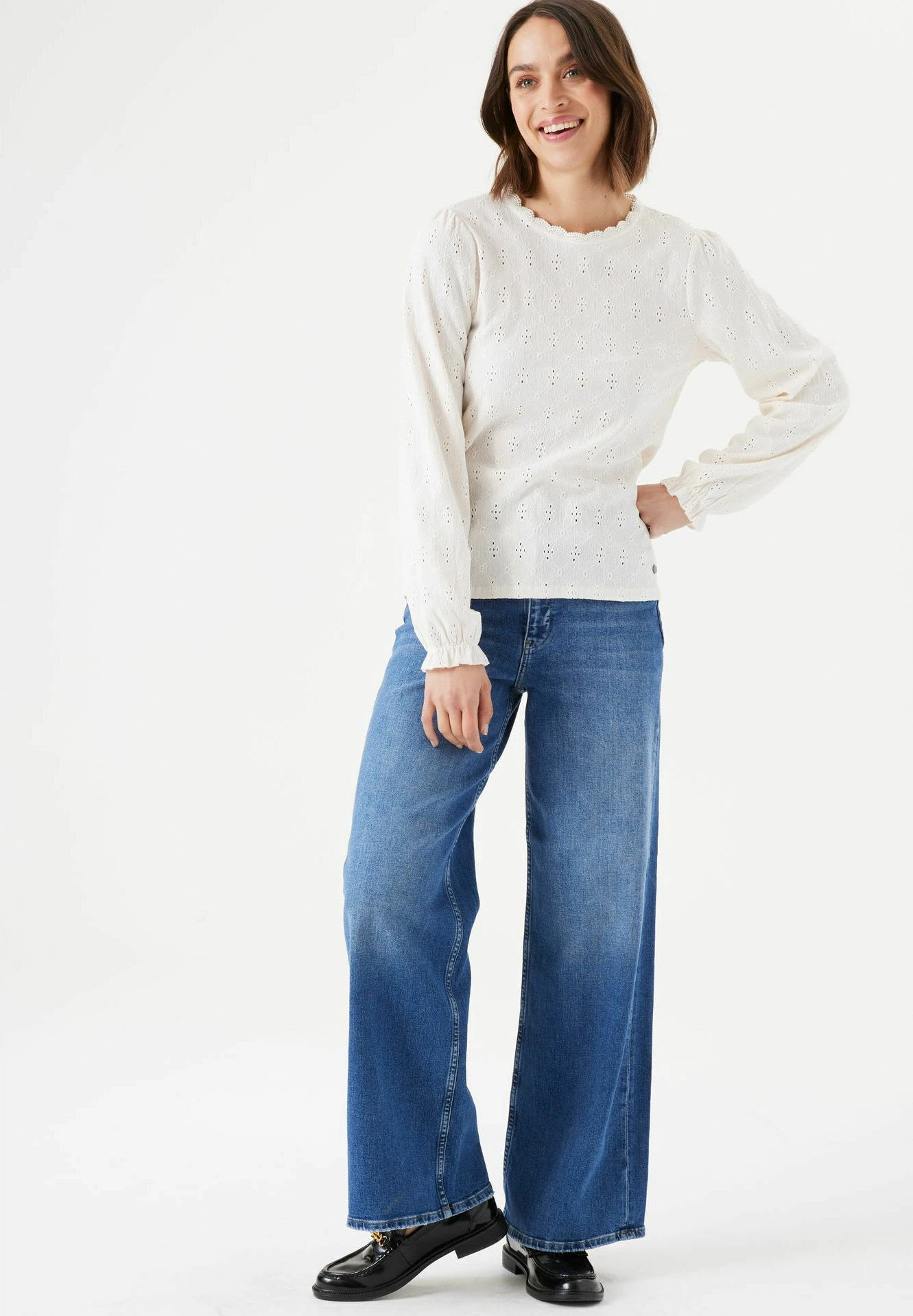 Garcia Longsleeve - Blouse - Off White 4 Garcia Longsleeve - Blouse - Off White - Afbeelding 2