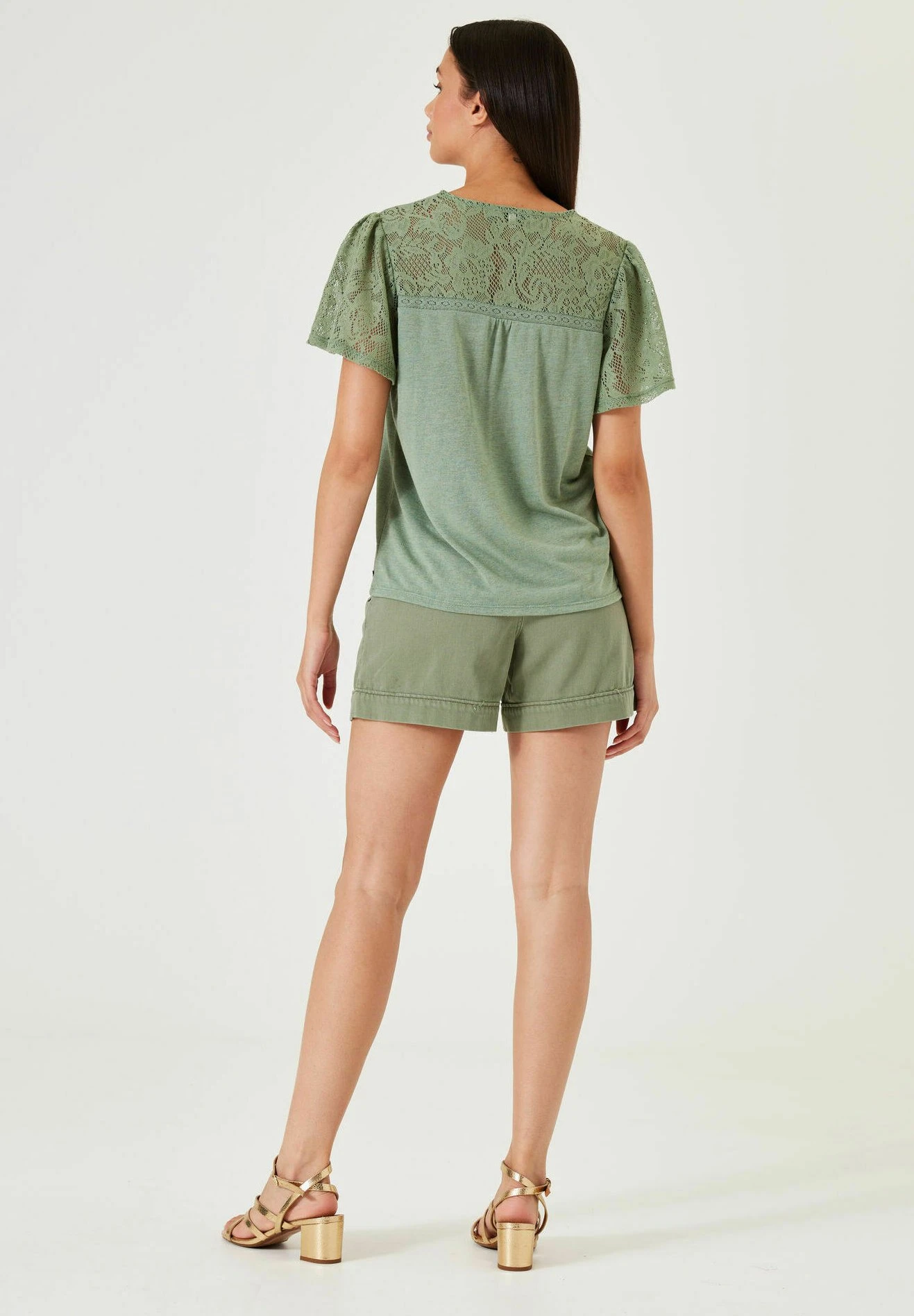 Garcia With Lace - T-Shirt Print - Sea Spray 5 Garcia With Lace - T-Shirt Print - Sea Spray - Afbeelding 3