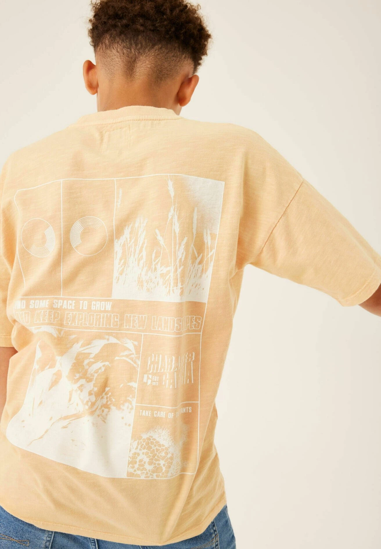 Garcia T-Shirt Print - Beach Sand 3 Garcia T-Shirt Print - Beach Sand