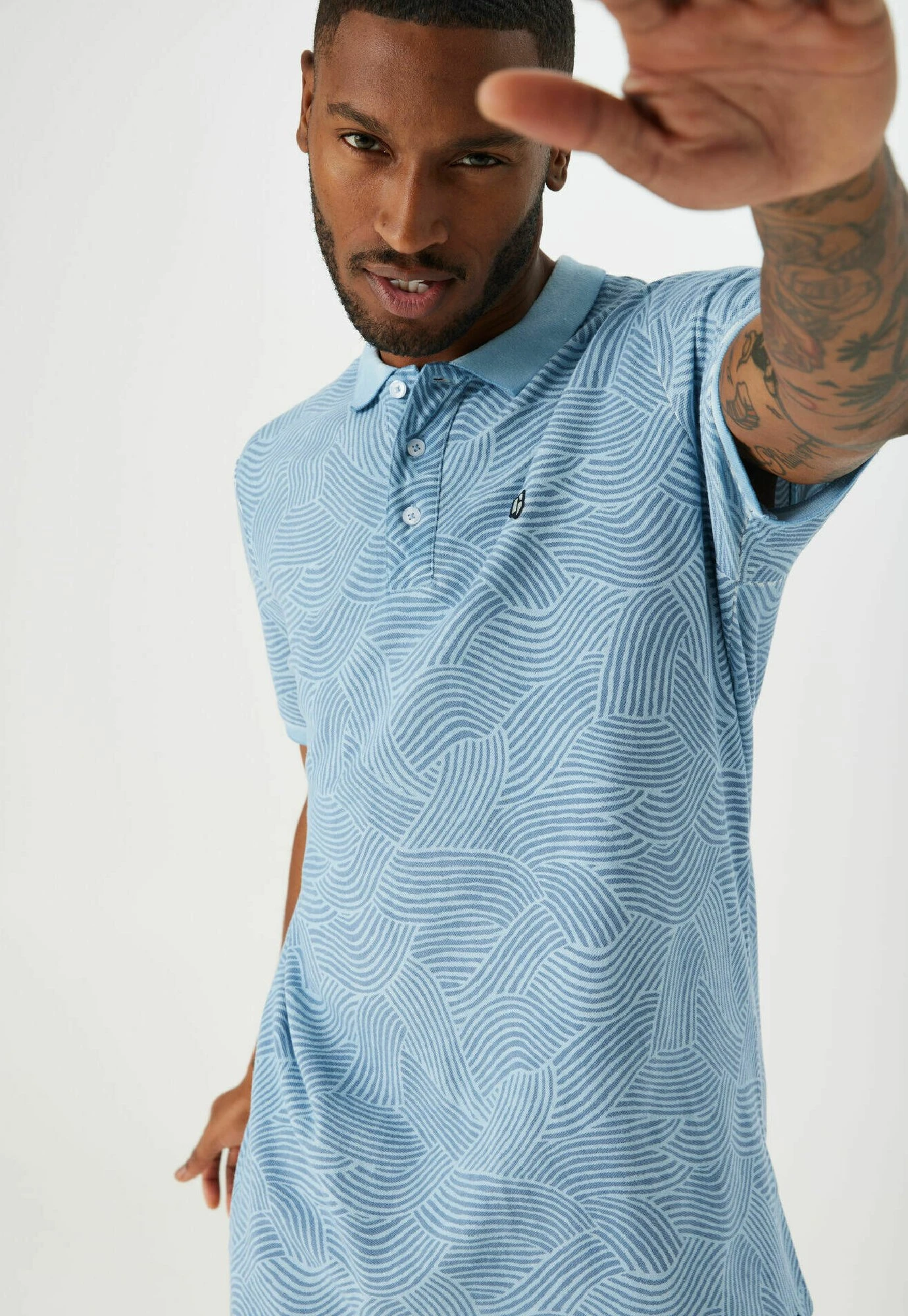 Garcia Poloshirt - Dusty Blue 5 Garcia Poloshirt - Dusty Blue - Afbeelding 3