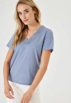 Garcia T-Shirt Basic - Blue Grey