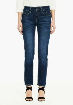 Garcia Caro Curved - Slim Fit Jeans - Dark Used