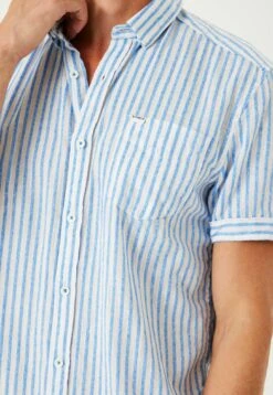 Garcia Striped- Overhemd - Stripe Blue 10 Garcia Striped- Overhemd - Stripe Blue -Clothing 0fc1e8bd5055488494f19766da5fbc77