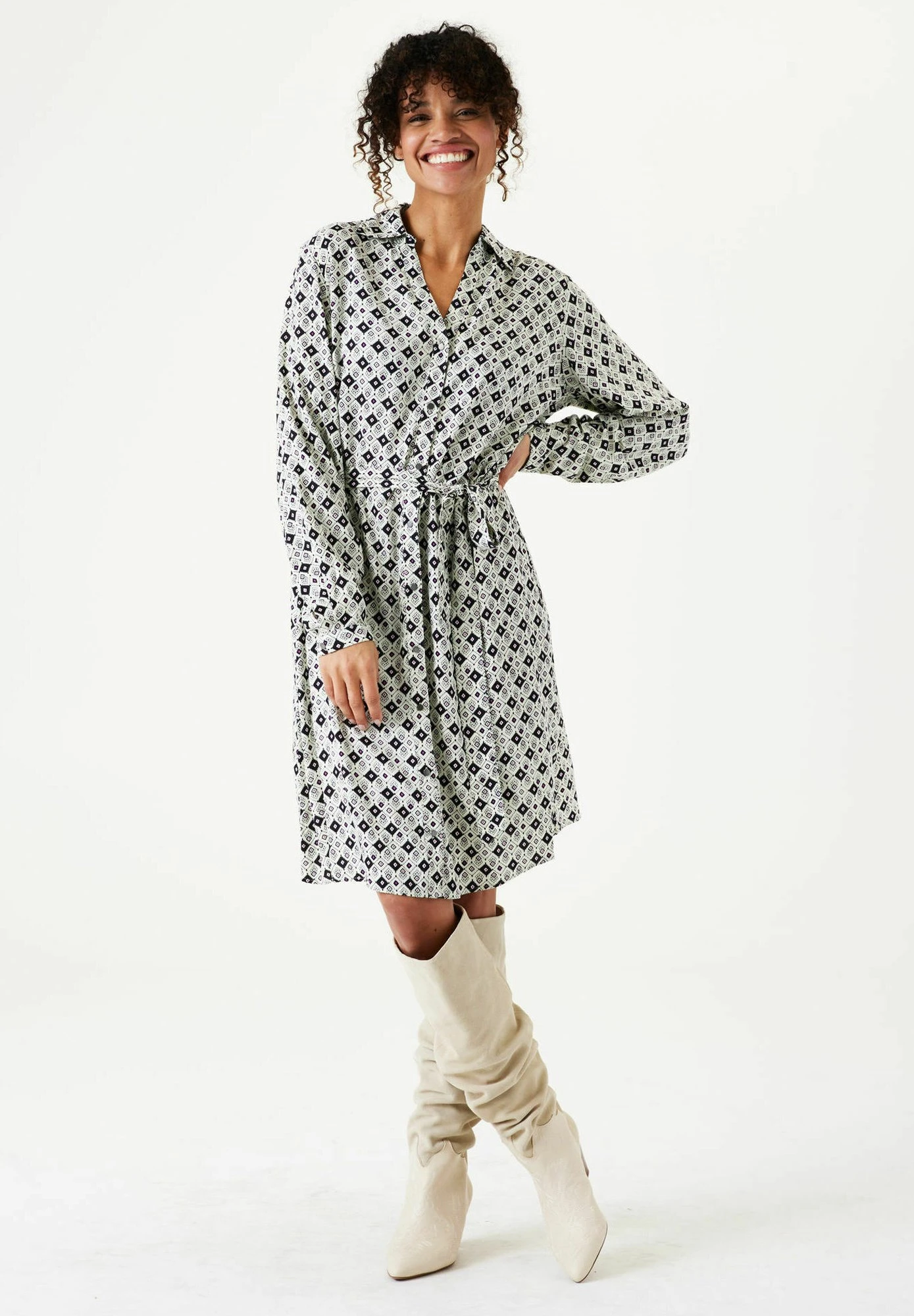 Garcia With Print - Blousejurk - Soft Kit 4 Garcia With Print - Blousejurk - Soft Kit - Afbeelding 2