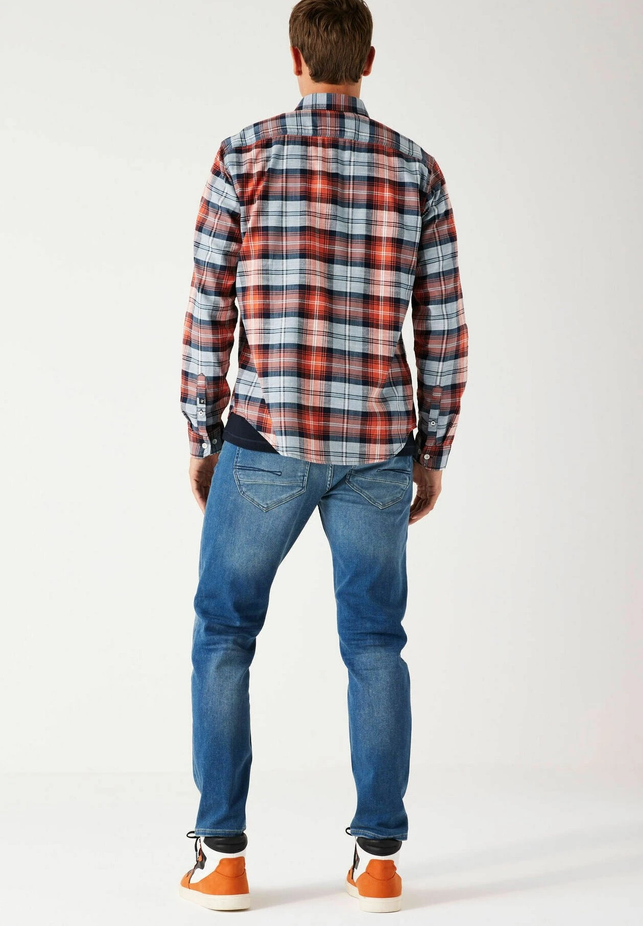 Garcia Checkered- Overhemd - Chili 4 Garcia Checkered- Overhemd - Chili - Afbeelding 2