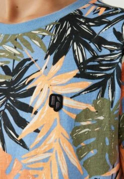 Garcia T-Shirt Print - Canal Blue