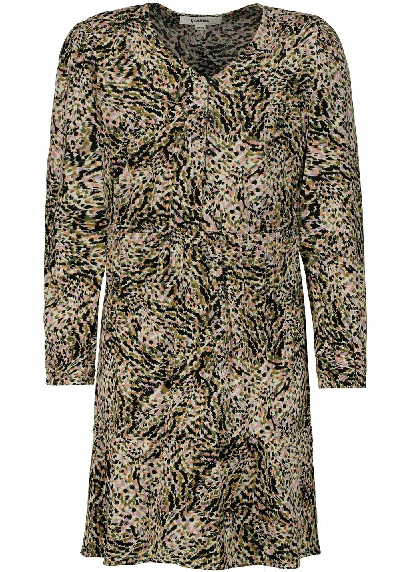 Garcia Jurk - White/ Khaki/ Lilac 3 Garcia Jurk - White/ Khaki/ Lilac