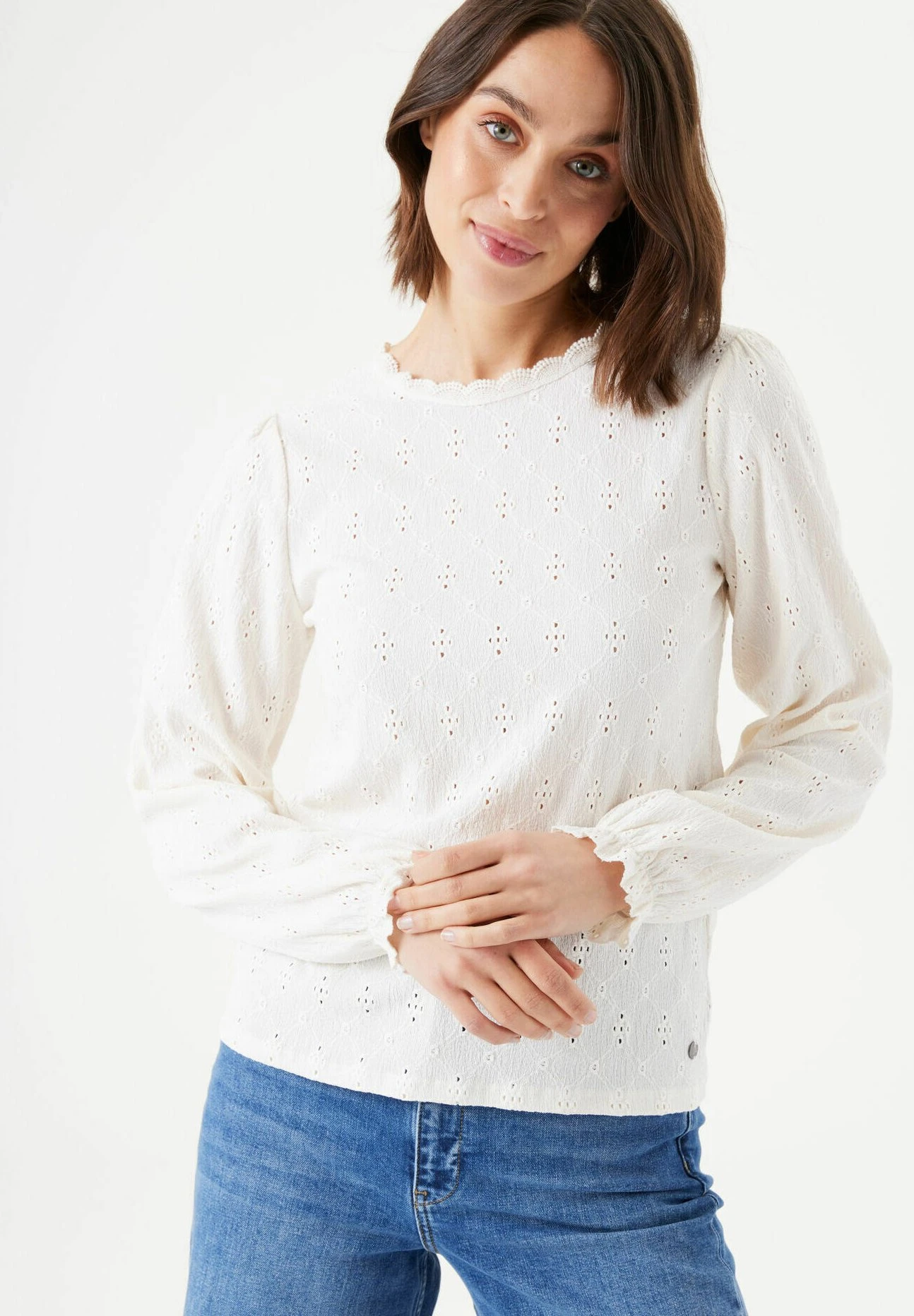 Garcia Longsleeve - Blouse - Off White 3 Garcia Longsleeve - Blouse - Off White