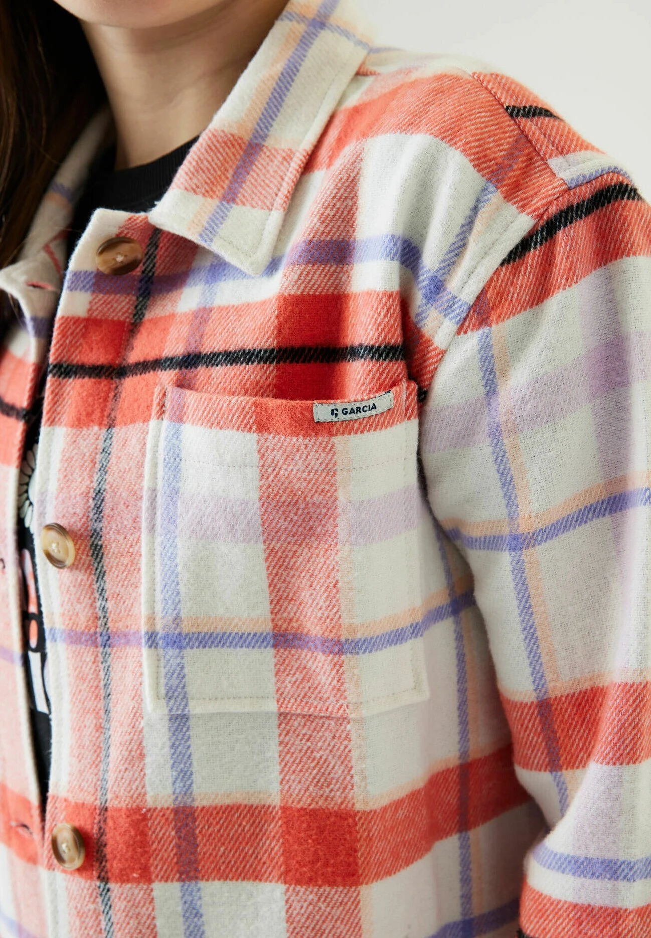 Garcia Checkered - Jas - Blaze Orange 3 Garcia Checkered - Jas - Blaze Orange