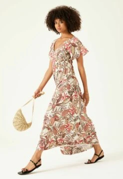 Garcia With Print - Maxi-Jurk - Rouge Red