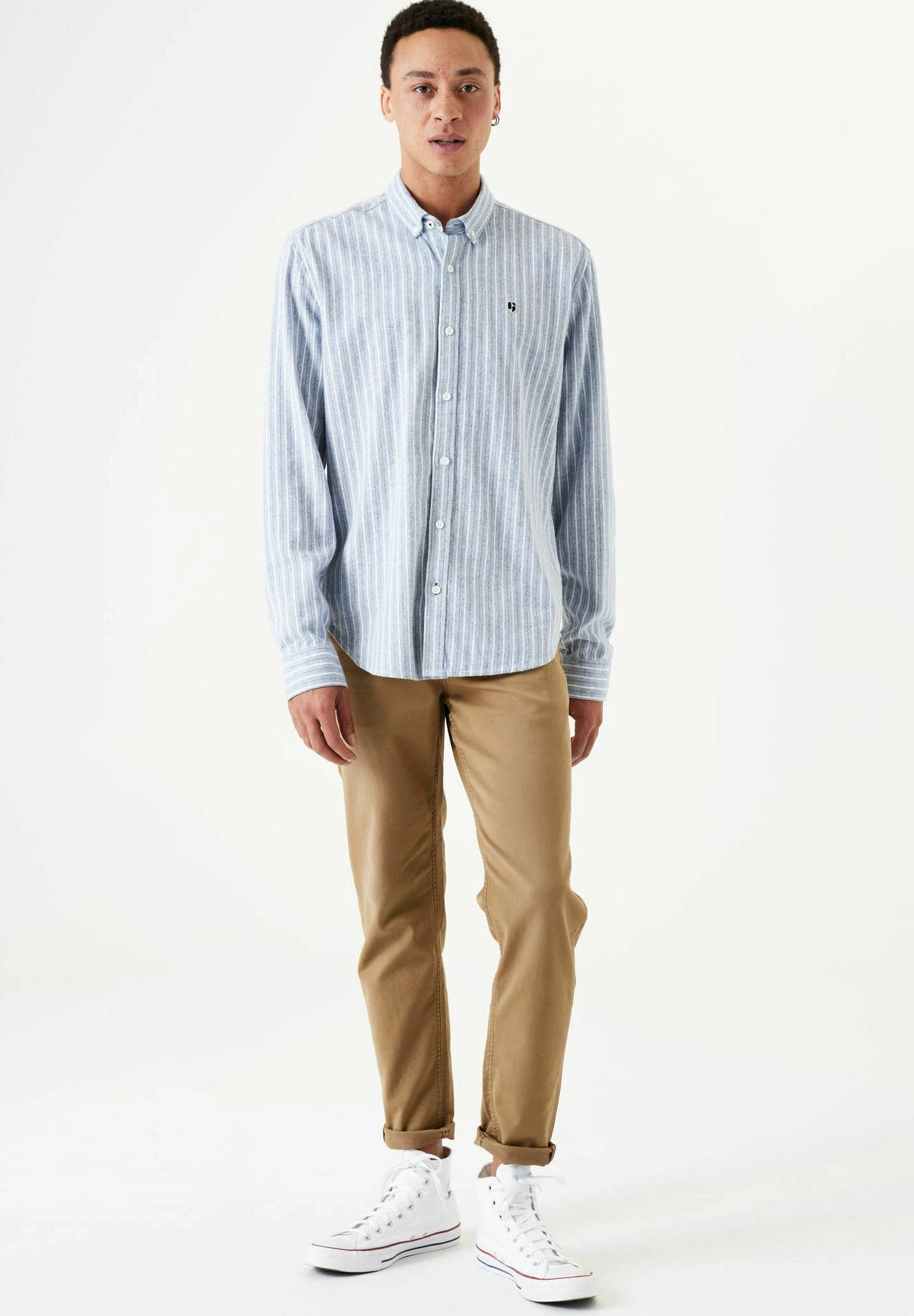 Garcia Overhemd - Stripe Blue 4 Garcia Overhemd - Stripe Blue - Afbeelding 2