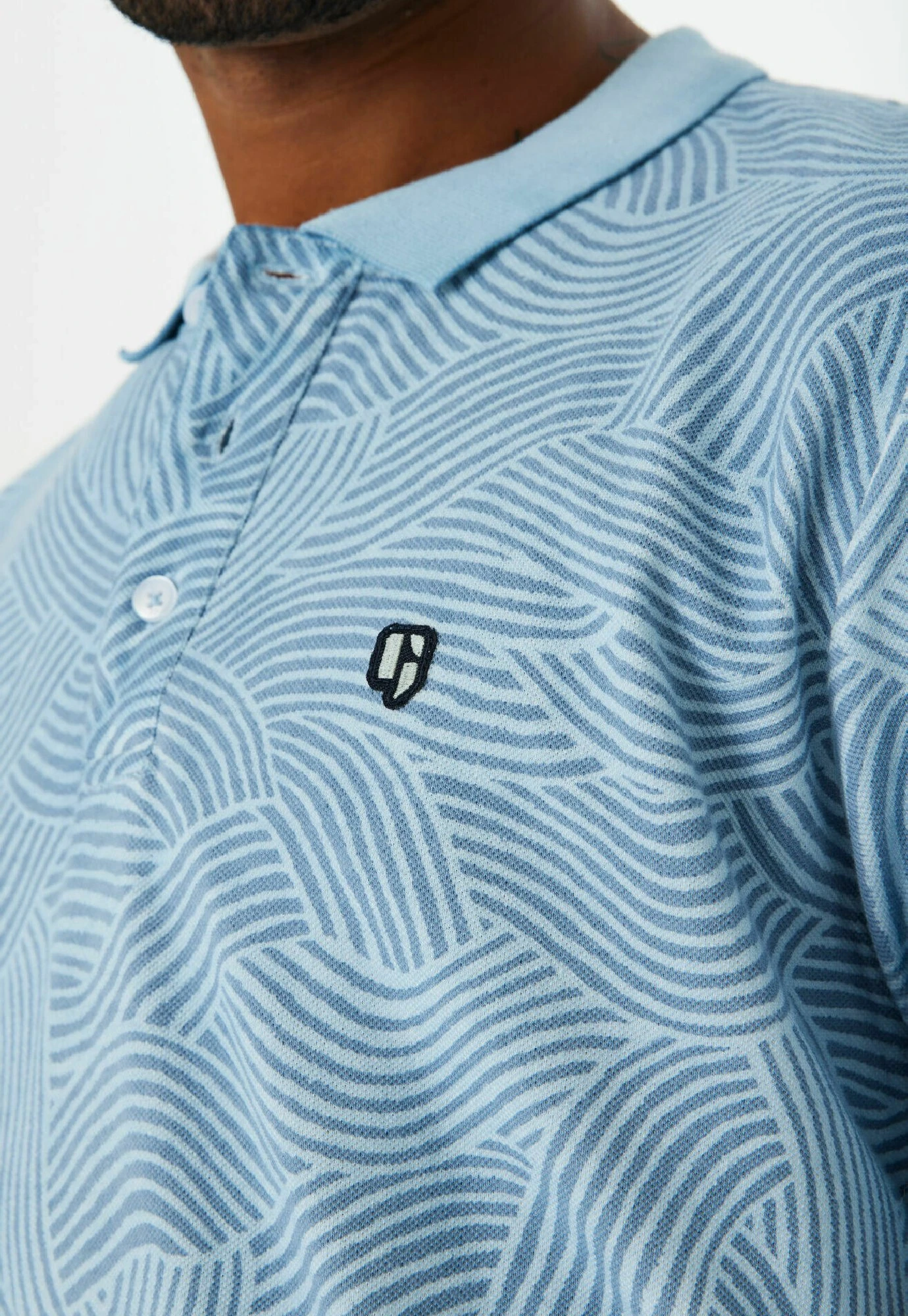 Garcia Poloshirt - Dusty Blue 6 Garcia Poloshirt - Dusty Blue - Afbeelding 4