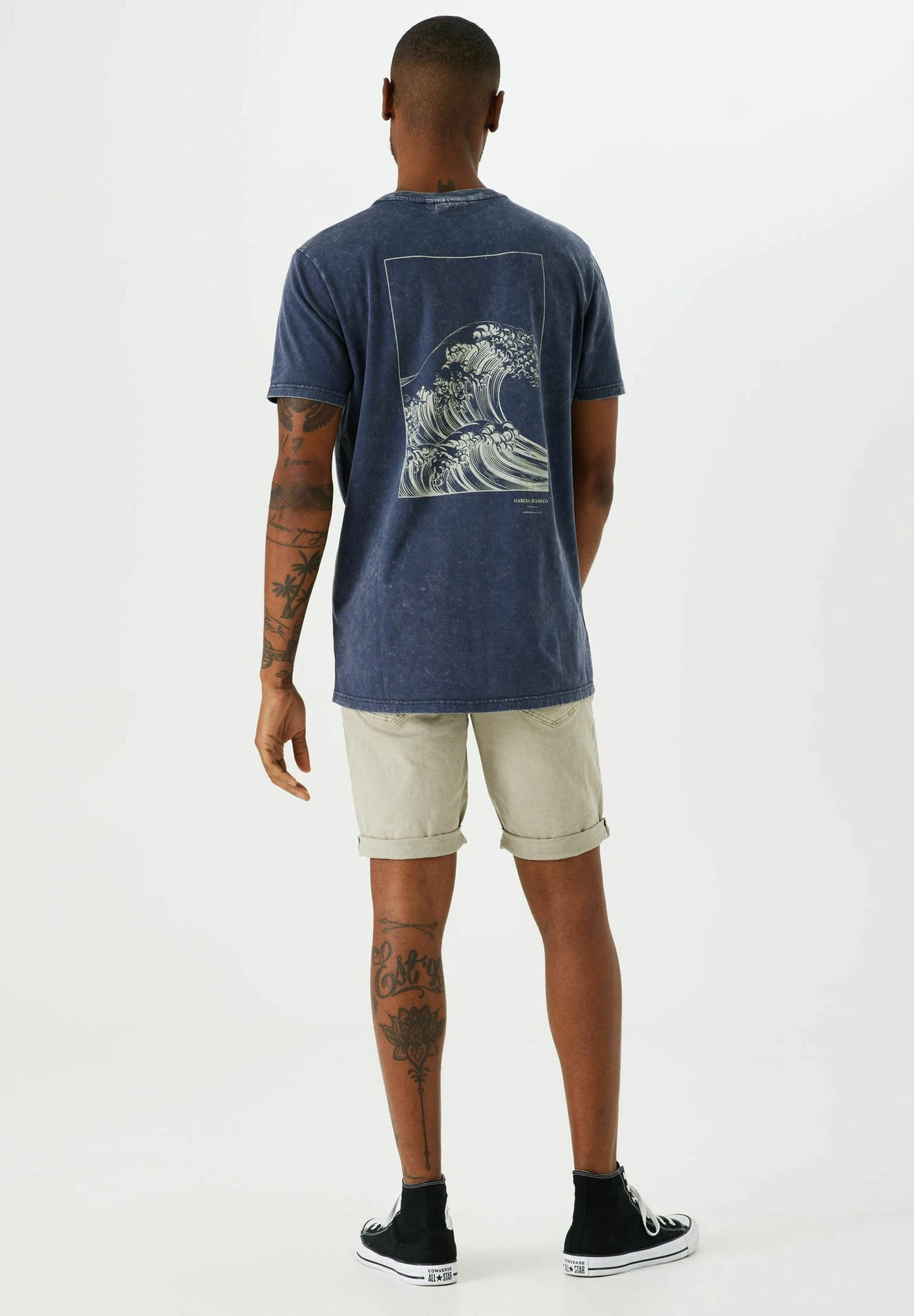 Garcia Rust- T-Shirt Print - Marine 3 Garcia Rust- T-Shirt Print - Marine
