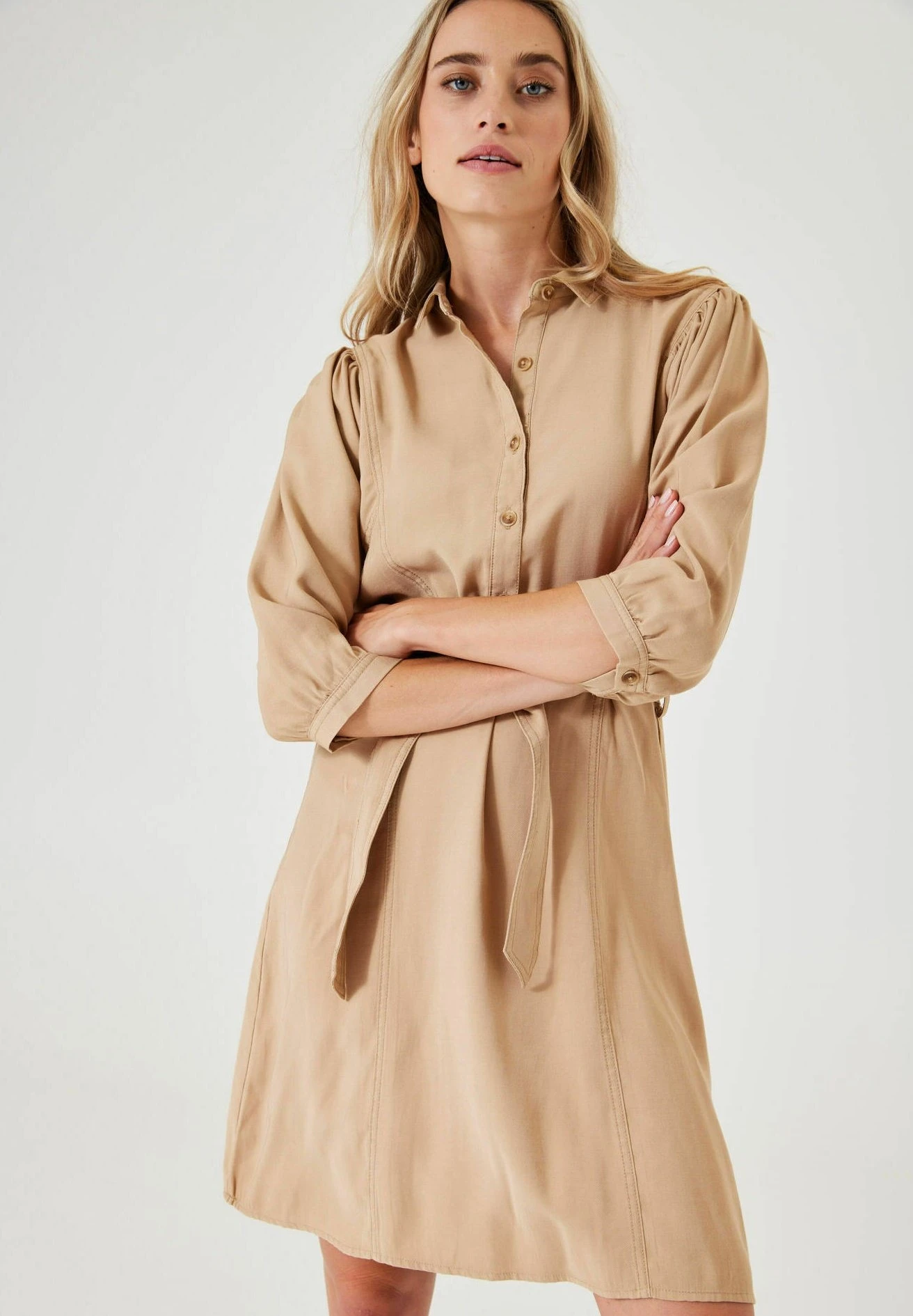 Garcia Blousejurk - Iced Coffee 3 Garcia Blousejurk - Iced Coffee