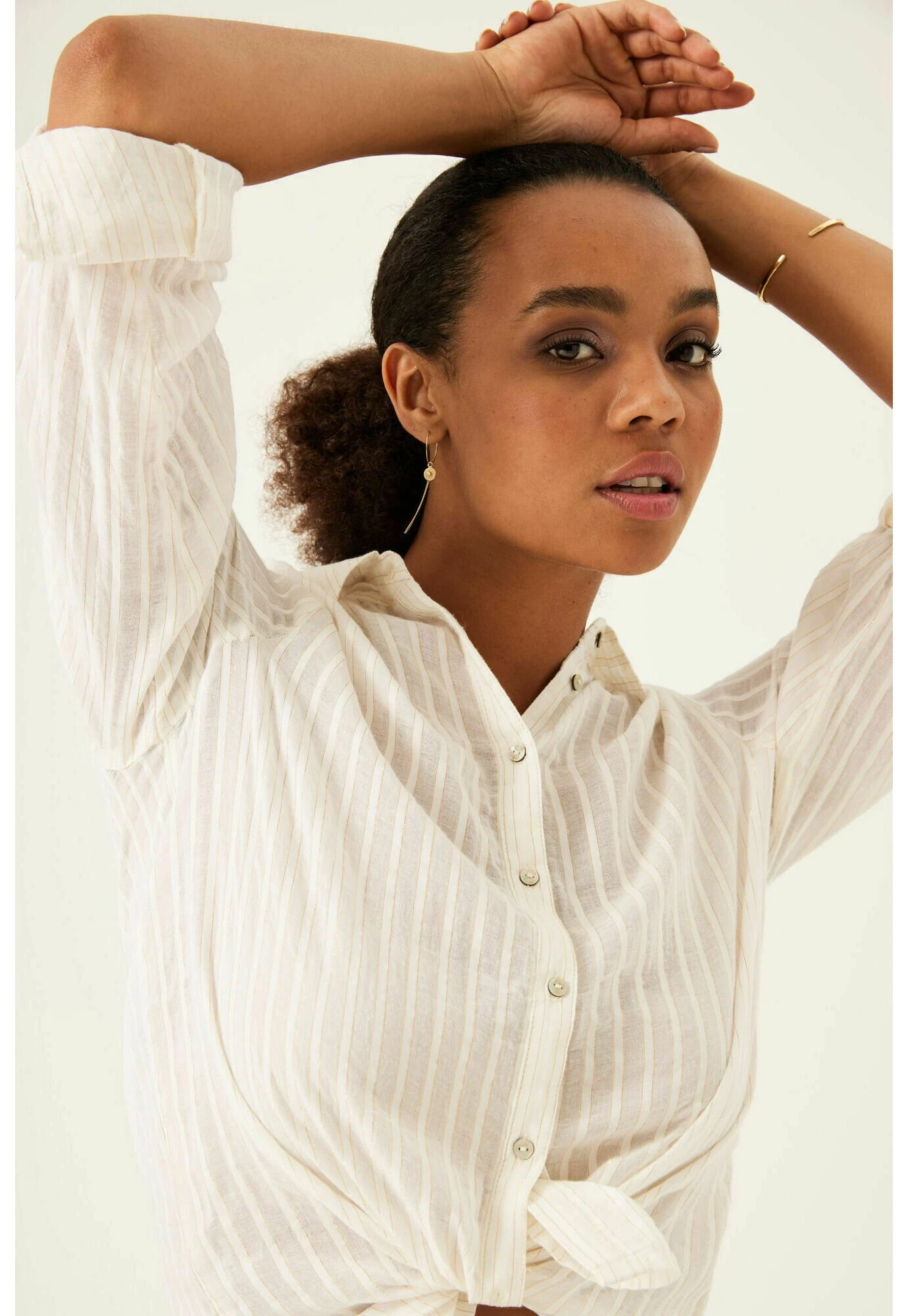 Garcia Overhemdblouse - Off White 5 Garcia Overhemdblouse - Off White - Afbeelding 3