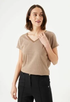 Garcia With Glitter - T-Shirt Basic - Golden Brown