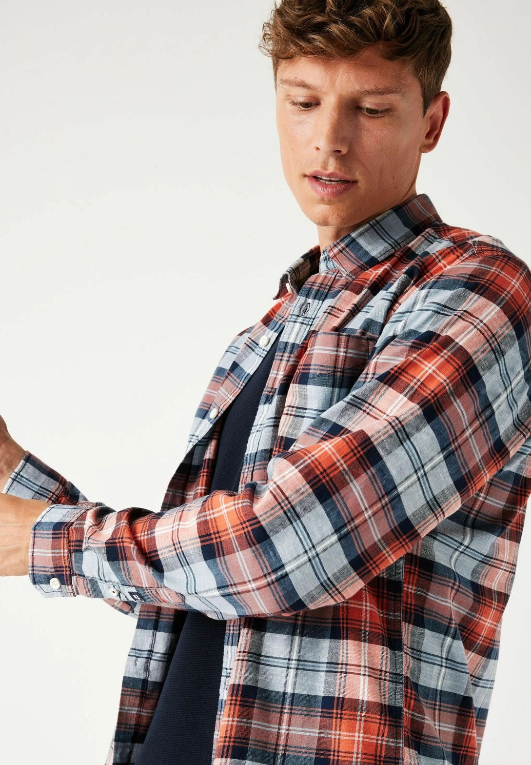 Garcia Checkered- Overhemd - Chili 6 Garcia Checkered- Overhemd - Chili - Afbeelding 4