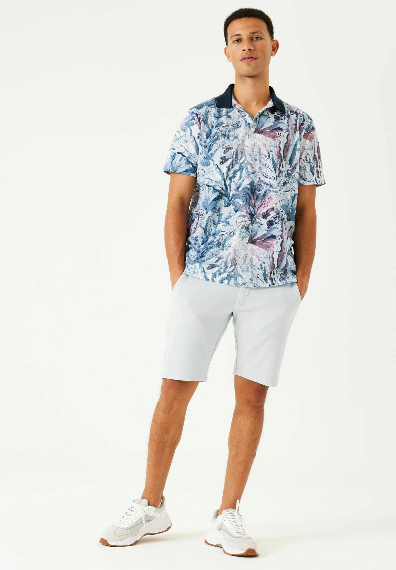 Garcia With Print - Poloshirt - White 4 Garcia With Print - Poloshirt - White - Afbeelding 2