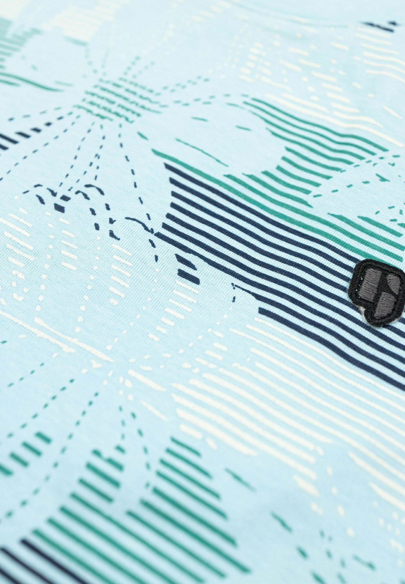 Garcia With Print - T-Shirt Print - Sky Blue 5 Garcia With Print - T-Shirt Print - Sky Blue - Afbeelding 3