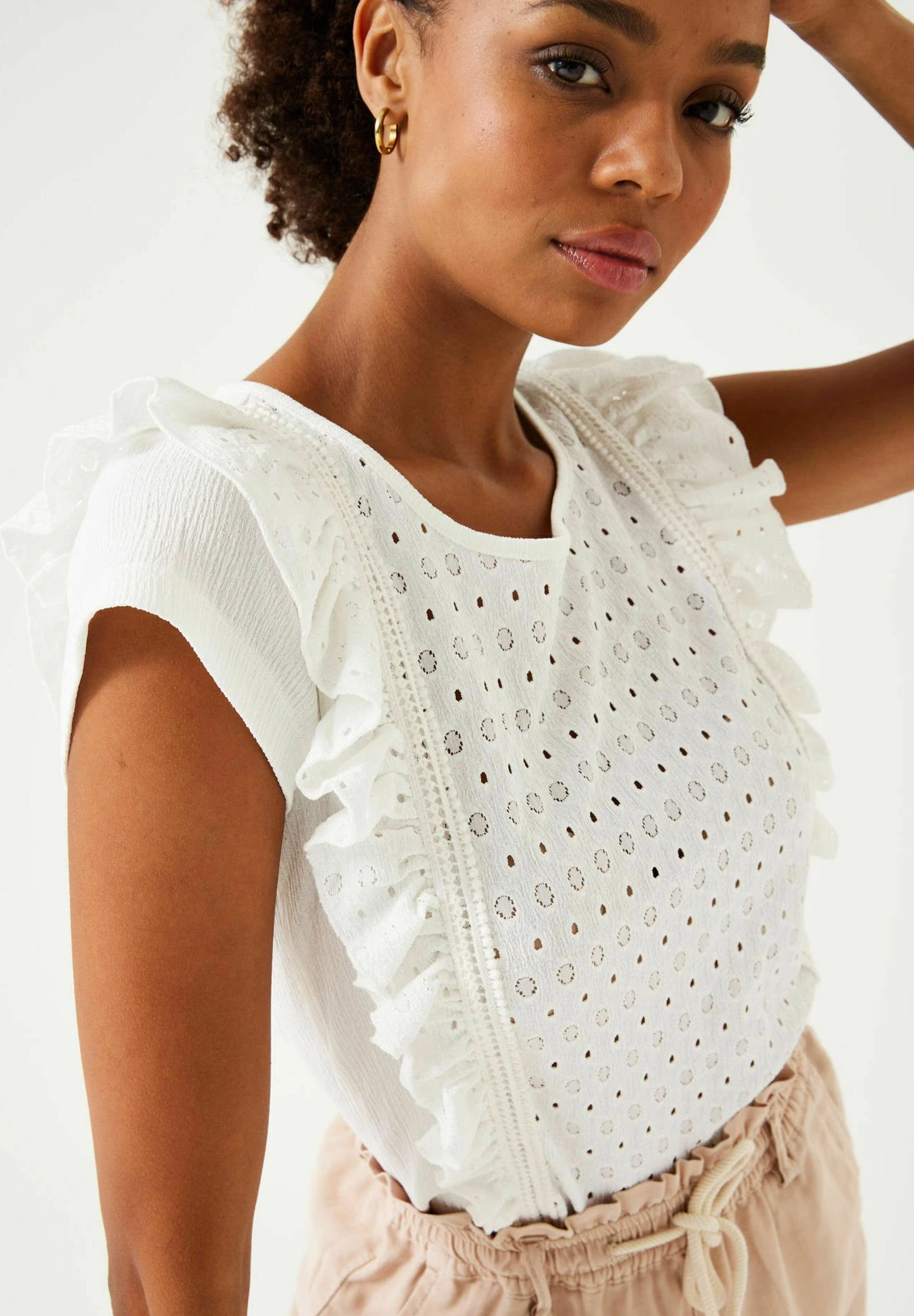 Garcia Blouse - Off White 5 Garcia Blouse - Off White - Afbeelding 3