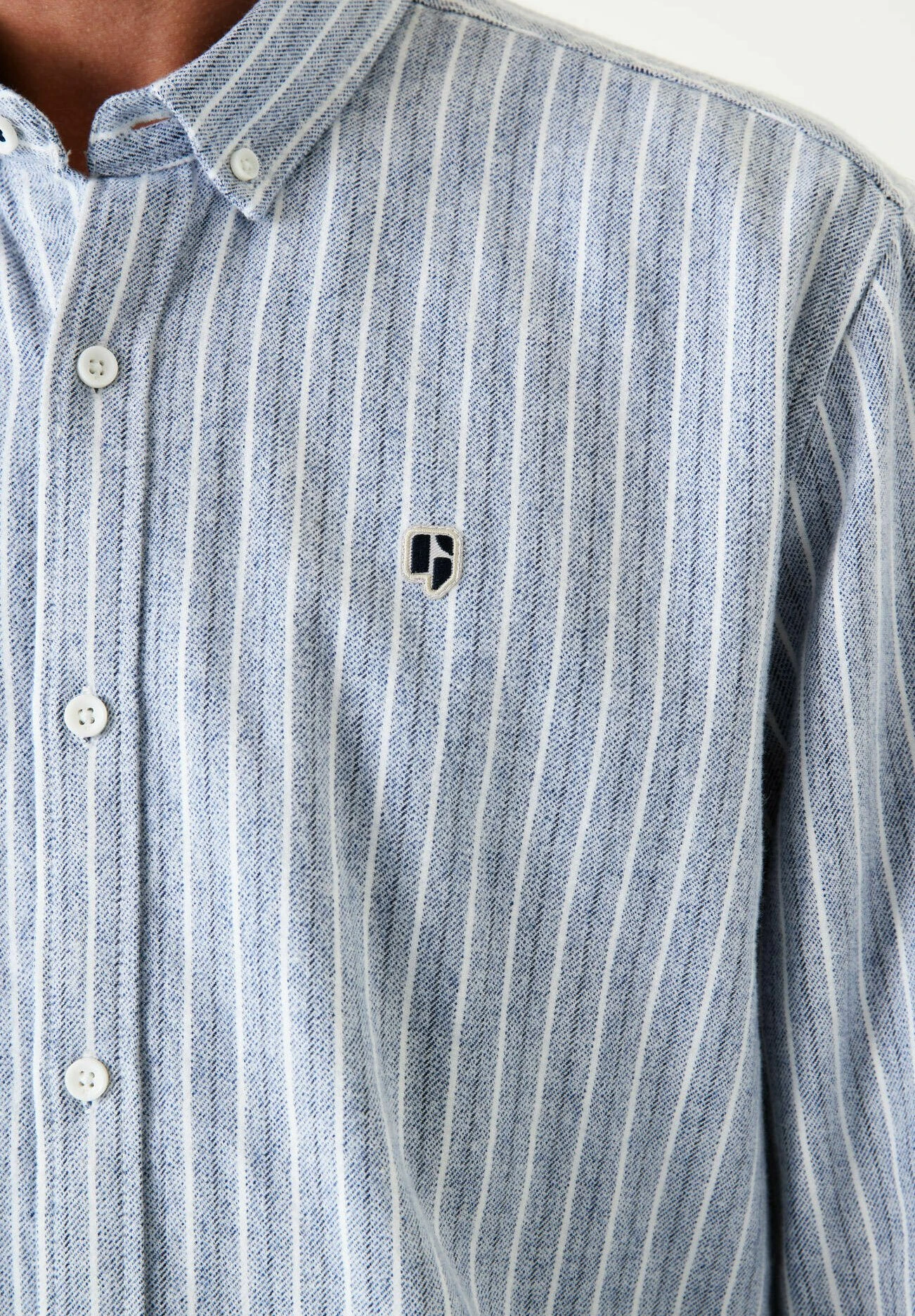Garcia Overhemd - Stripe Blue 6 Garcia Overhemd - Stripe Blue - Afbeelding 4