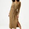 Garcia Wrap - Jurk - Golden Brown 1 Garcia Wrap - Jurk - Golden Brown -Clothing 537a66d47edf4effb7b057539df7bd23