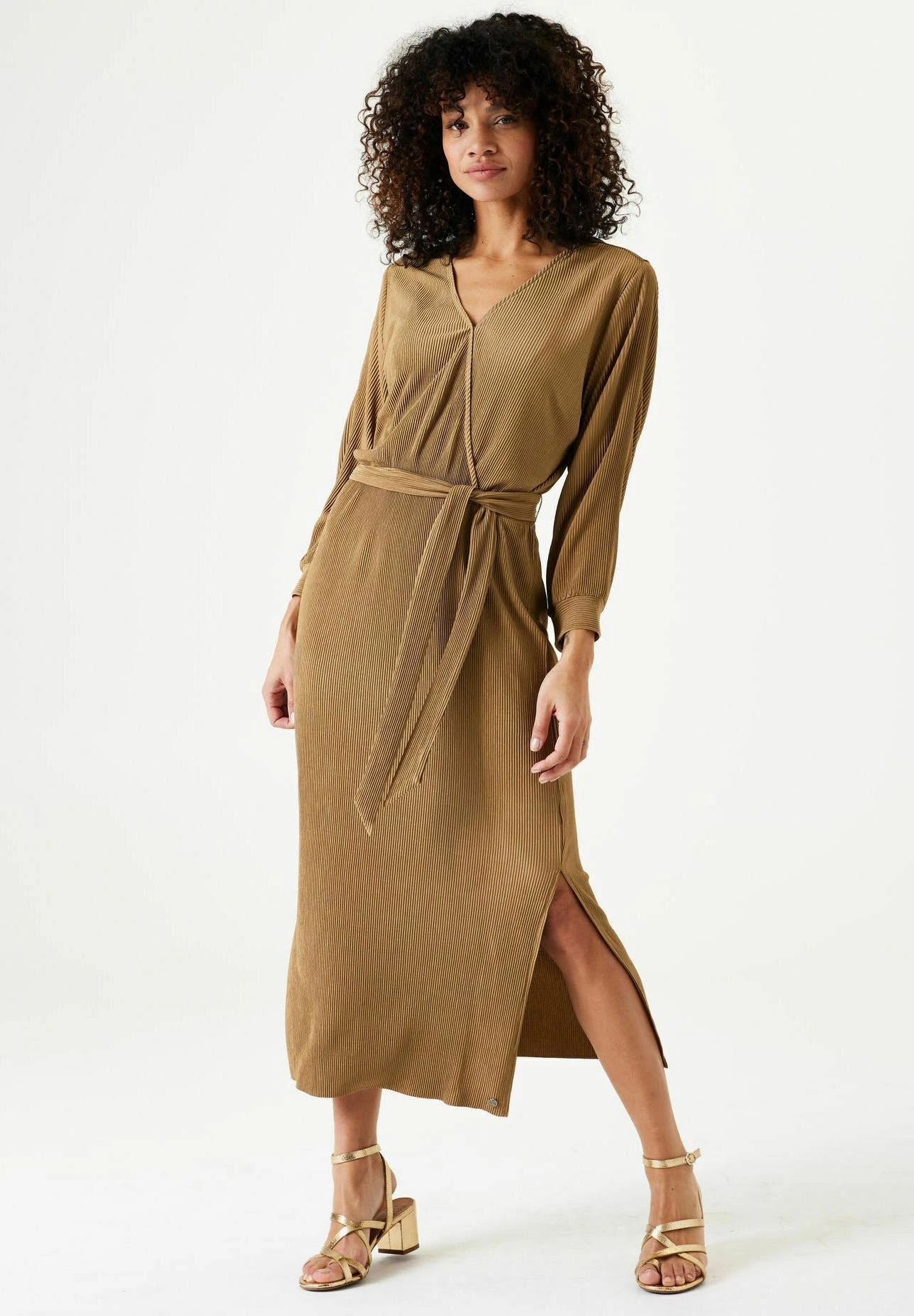 Garcia Wrap - Jurk - Golden Brown 3 Garcia Wrap - Jurk - Golden Brown