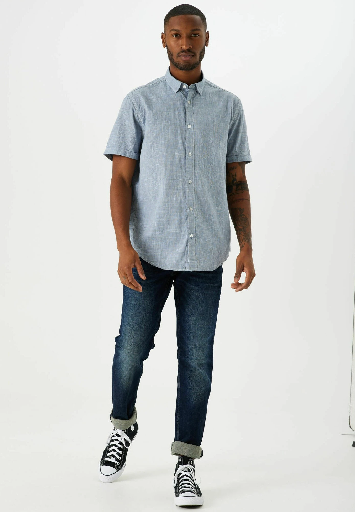 Garcia Overhemd - Stone Blue 4 Garcia Overhemd - Stone Blue - Afbeelding 2