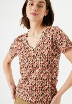 Garcia T-Shirt Print - Golden Brown