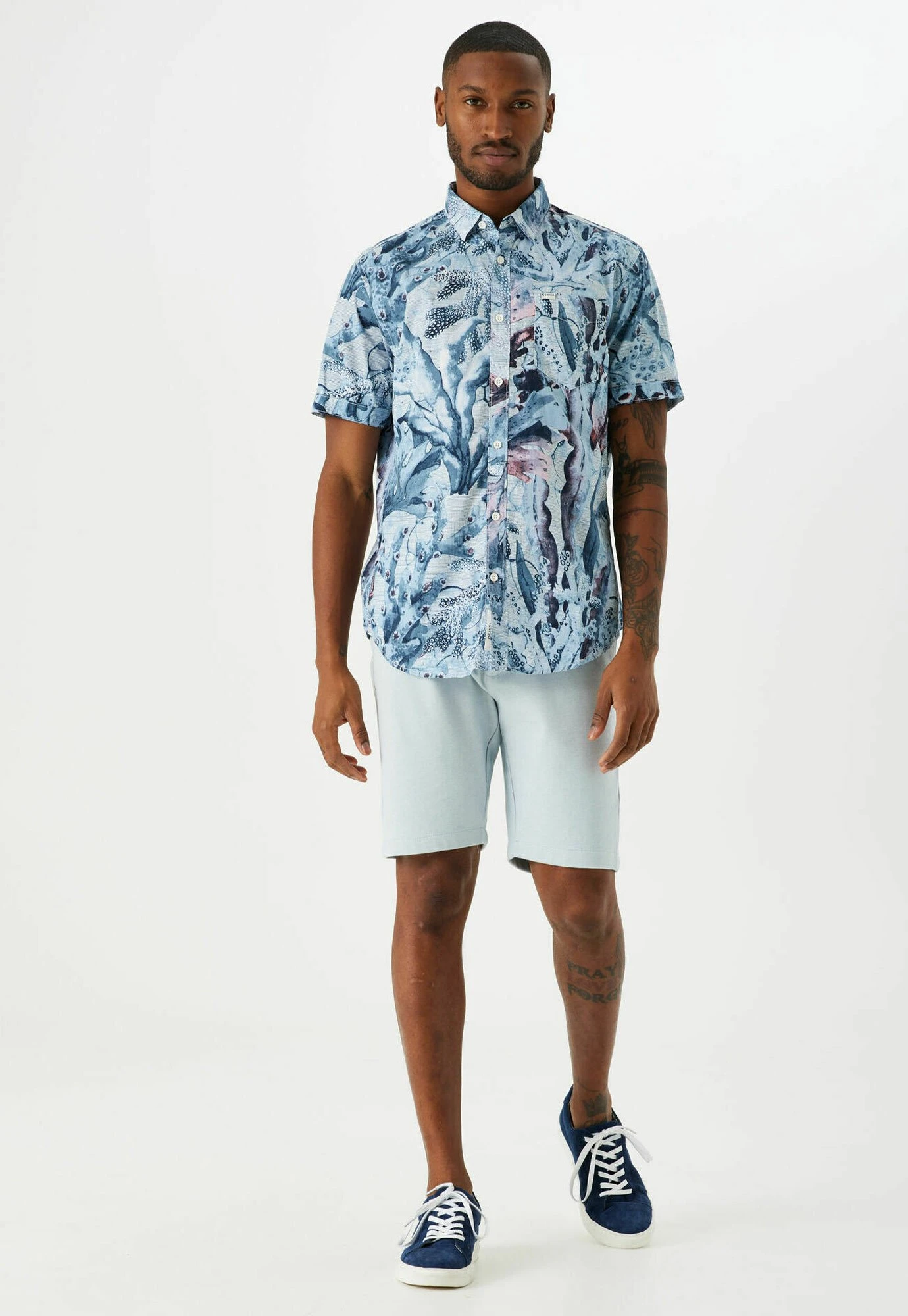 Garcia Shorts - Dusty Blue 3 Garcia Shorts - Dusty Blue