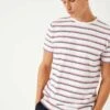 Garcia Striped- T-Shirt Print - White 1 Garcia Striped- T-Shirt Print - White -Clothing 65cbd5ebe1174413a16ff4aa658d2f35