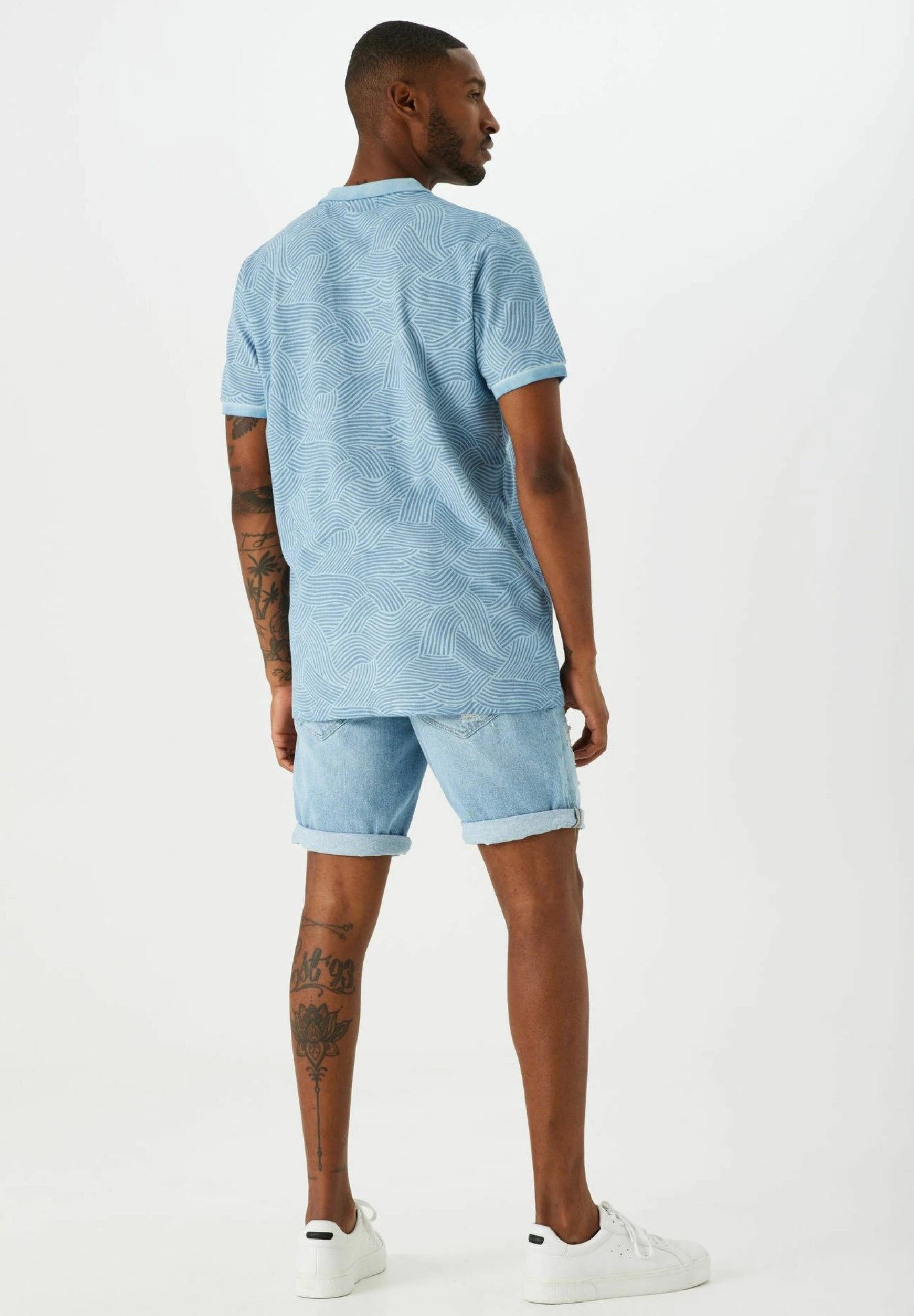 Garcia Poloshirt - Dusty Blue 4 Garcia Poloshirt - Dusty Blue - Afbeelding 2