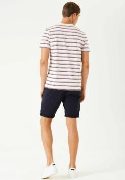 Garcia Striped- T-Shirt Print - White -Clothing 71b492a2ac7b4f5b92e6bbdd812ae4e2