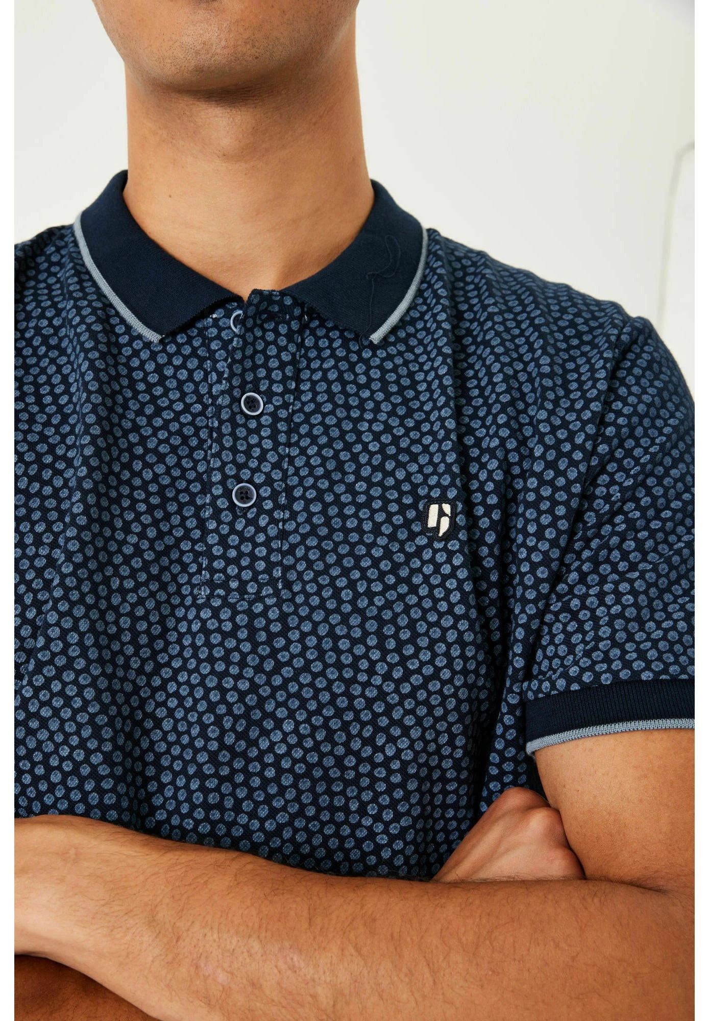 Garcia With Pattern - Poloshirt - Dark Moon 6 Garcia With Pattern - Poloshirt - Dark Moon - Afbeelding 4