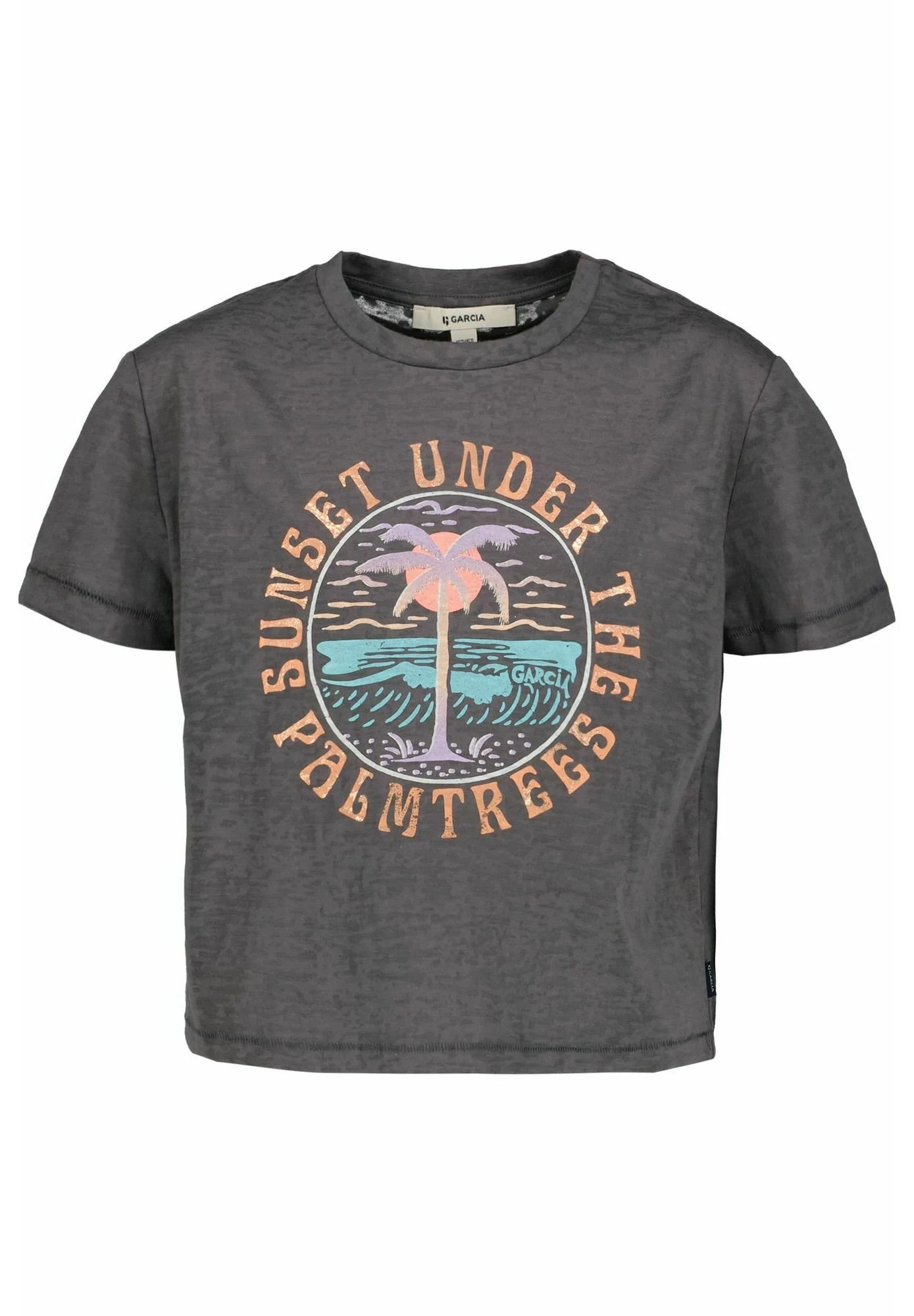 Garcia T-Shirt Print - Pearl Grey 4 Garcia T-Shirt Print - Pearl Grey - Afbeelding 2