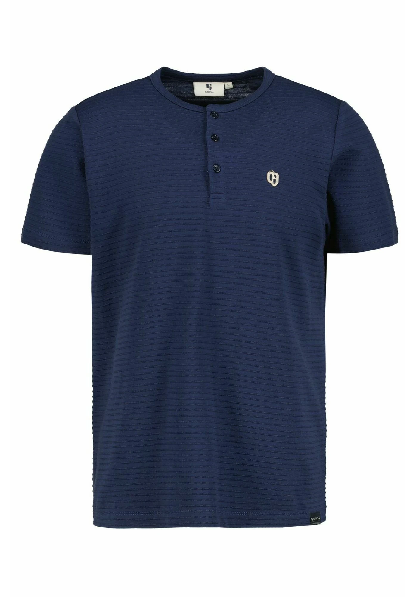 Garcia Henley- T-Shirt Basic - Marine 7 Garcia Henley- T-Shirt Basic - Marine - Afbeelding 5