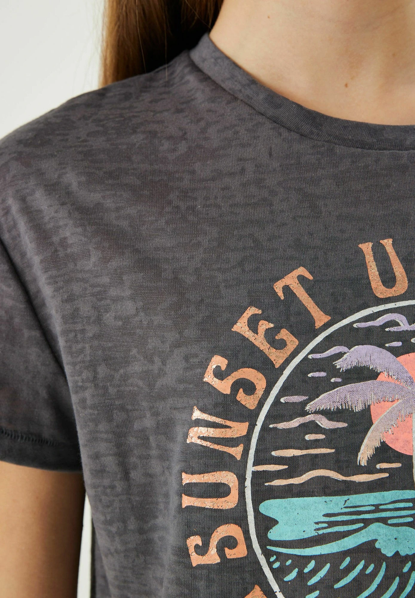 Garcia T-Shirt Print - Pearl Grey 3 Garcia T-Shirt Print - Pearl Grey