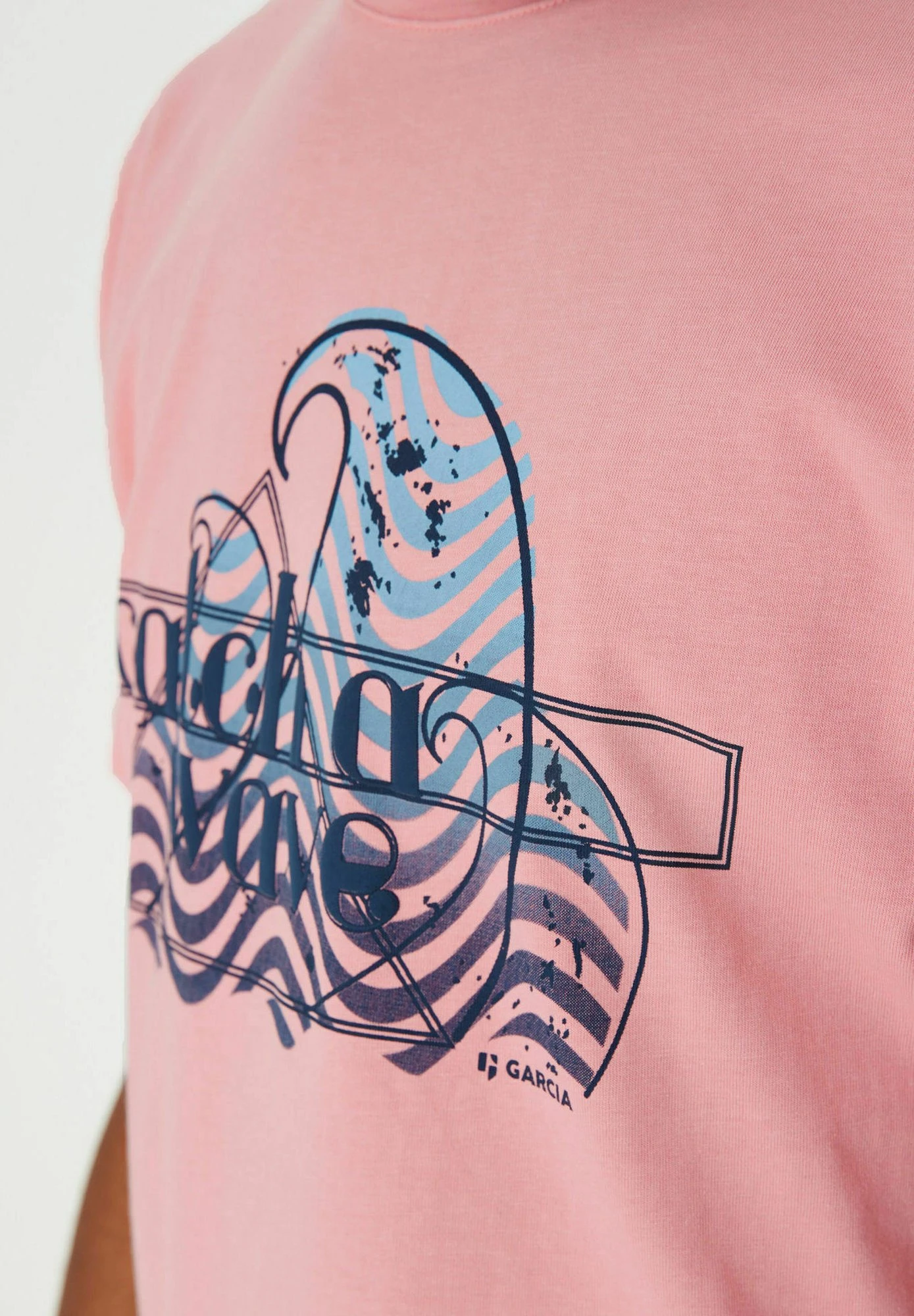 Garcia T-Shirt Print - Bright Coral 6 Garcia T-Shirt Print - Bright Coral - Afbeelding 4