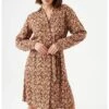Garcia With Print - Blousejurk - Golden Brown 2 Garcia With Print - Blousejurk - Golden Brown -Clothing 8a8fc363b3fc4a53806765f474e3386c