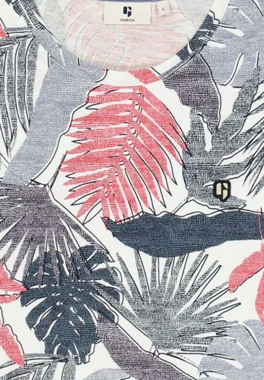 Garcia T-Shirt Print - Blanc 5 Garcia T-Shirt Print - Blanc - Afbeelding 3