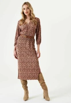 Garcia With Print - Jurk - Golden Brown