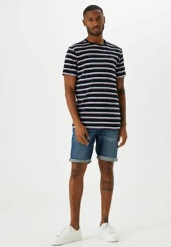 Garcia Striped- T-Shirt Print - Dark Moon