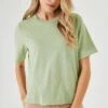 Garcia With Glitter - T-Shirt Basic - Smoke Green 1 Garcia With Glitter - T-Shirt Basic - Smoke Green -Clothing 95c0f0643ddd40c79df70d3a0d5355b3