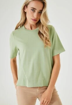 Garcia With Glitter - T-Shirt Basic - Smoke Green