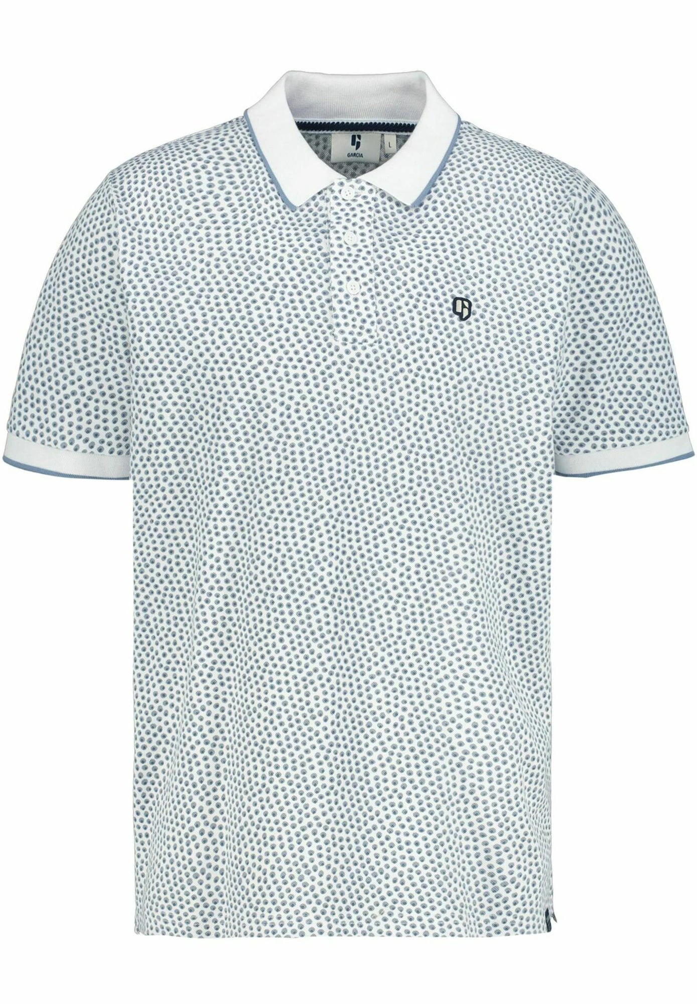 Garcia With Pattern - Poloshirt - White 7 Garcia With Pattern - Poloshirt - White - Afbeelding 5