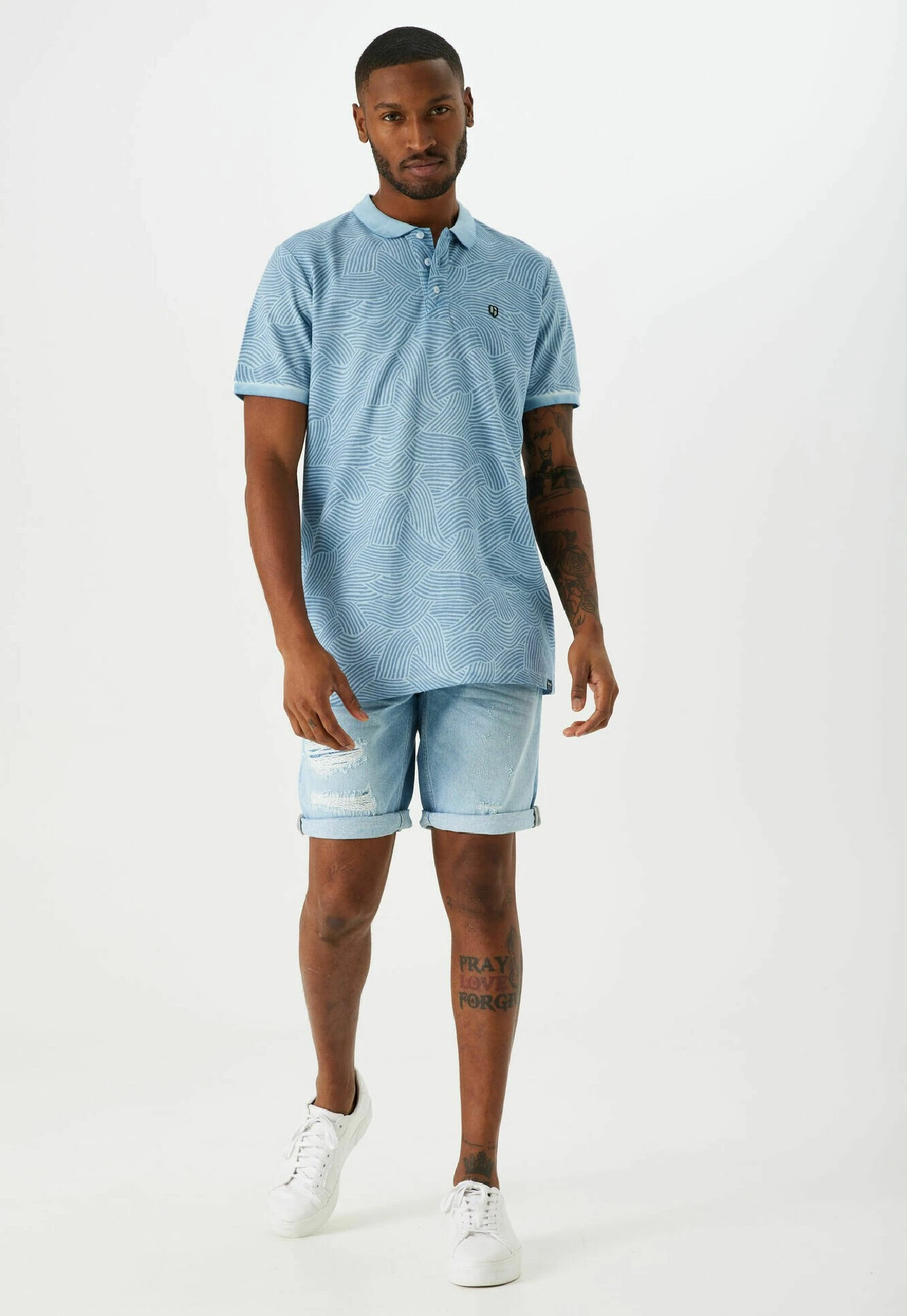 Garcia Poloshirt - Dusty Blue 3 Garcia Poloshirt - Dusty Blue