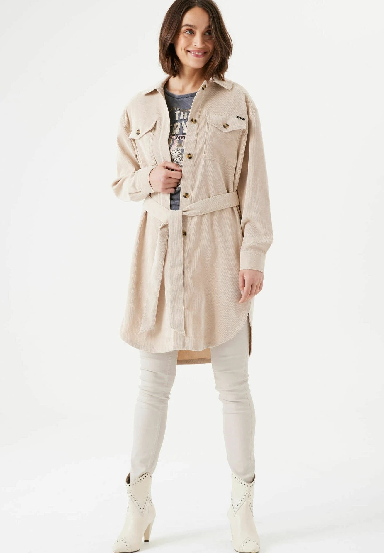 Garcia Halflange Jas - Doeskin 4 Garcia Halflange Jas - Doeskin - Afbeelding 2