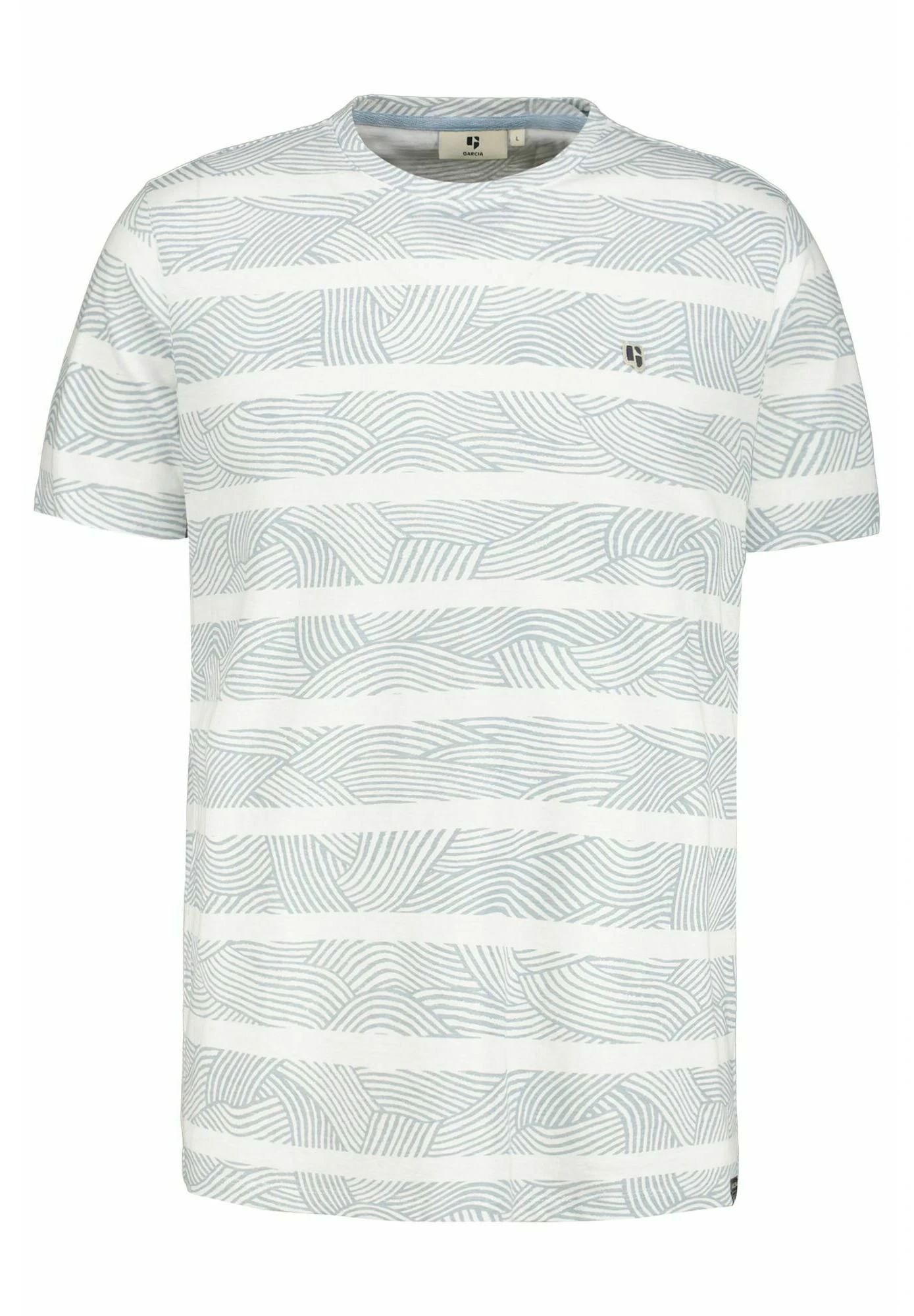 Garcia T-Shirt Print - Dusty Blue 7 Garcia T-Shirt Print - Dusty Blue - Afbeelding 5