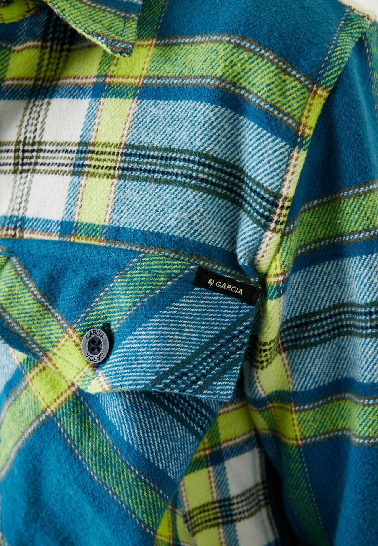 Garcia Checked- Jas - Emerald 5 Garcia Checked- Jas - Emerald - Afbeelding 3